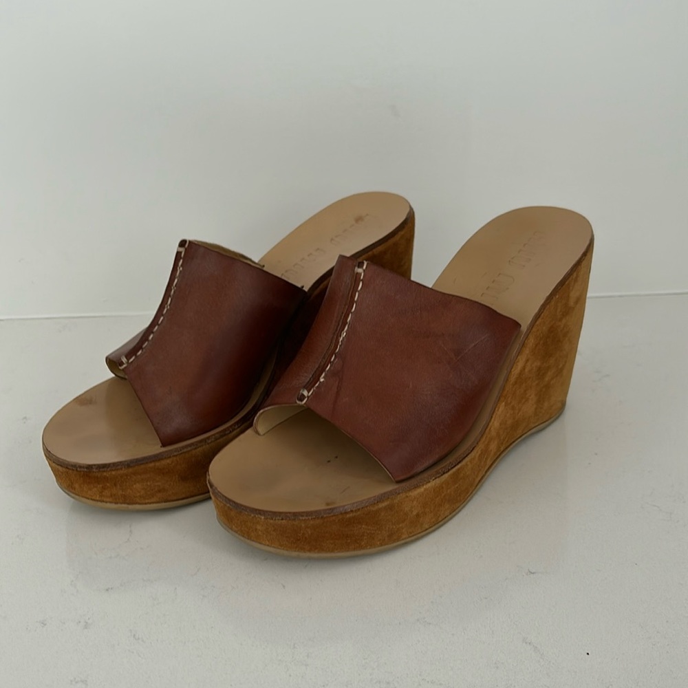 Mid Miu Vintage Platform Slides - image 1